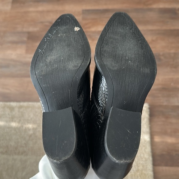 Sam Edelman Black Croc-Embossed Women's Shoes - Picture 4 of 4